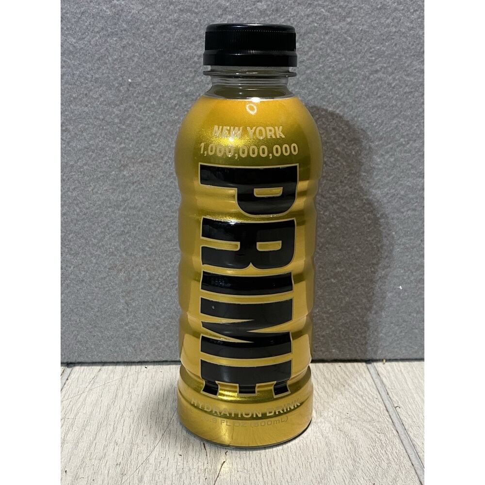 Prime Hydration New York Gold 1 Billion Brand New Sealed Bottle Drink